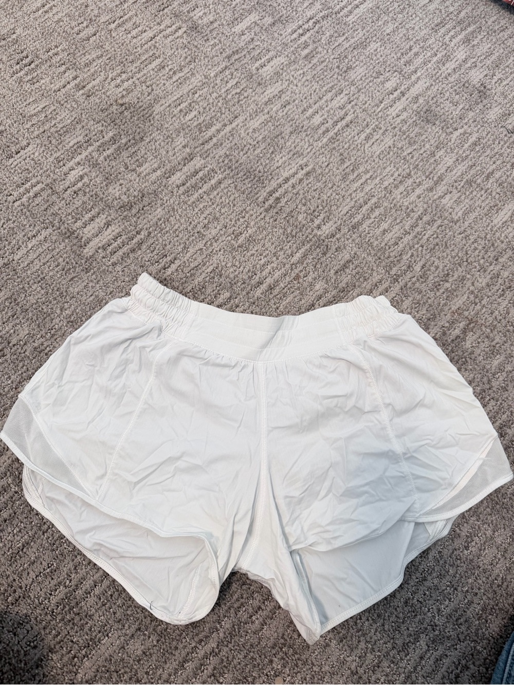 lululemon athletica White Double-Layer Running Shorts